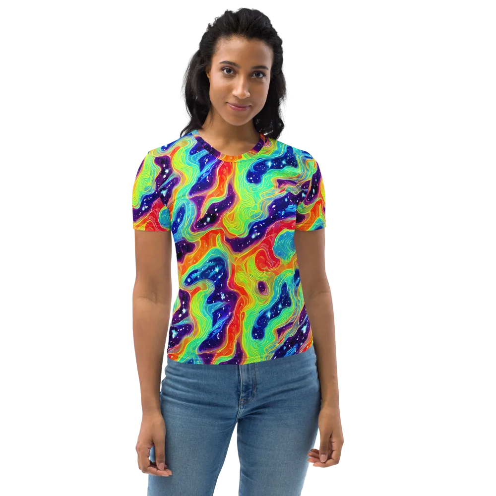 Nova Marble on Women's Crew Neck T-Shirt — Front