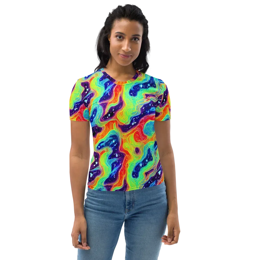 Nova Marble on Women's Crew Neck T-Shirt — Front