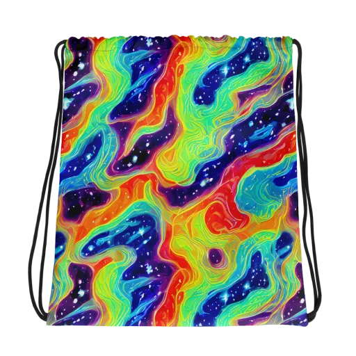 Nova Marble on a Drawstring Bag
