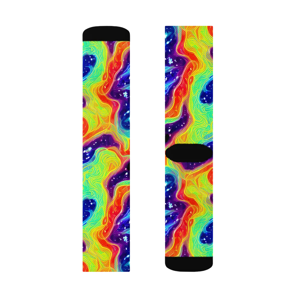 Nova Marble on Socks — Right Sock