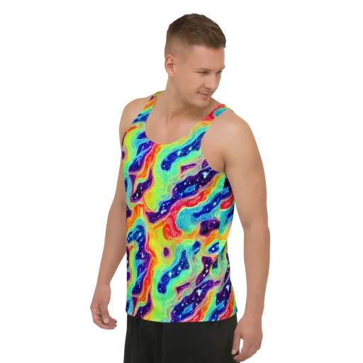 Nova Marble on a Men's Tank Top