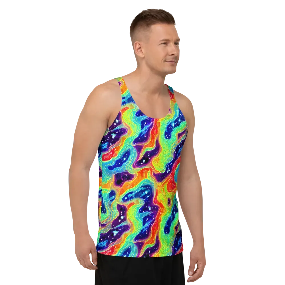 Nova Marble on Men's Tank Top — Right Front