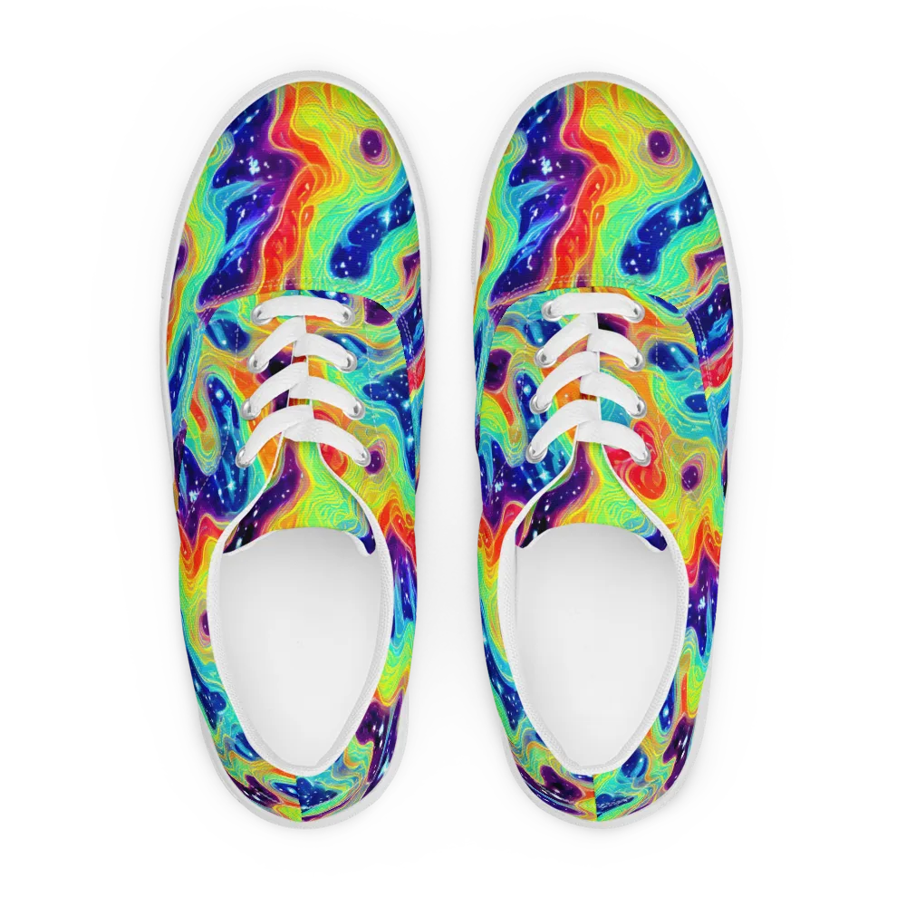 Nova Marble on Men's Lace-Up Canvas Shoes — Front