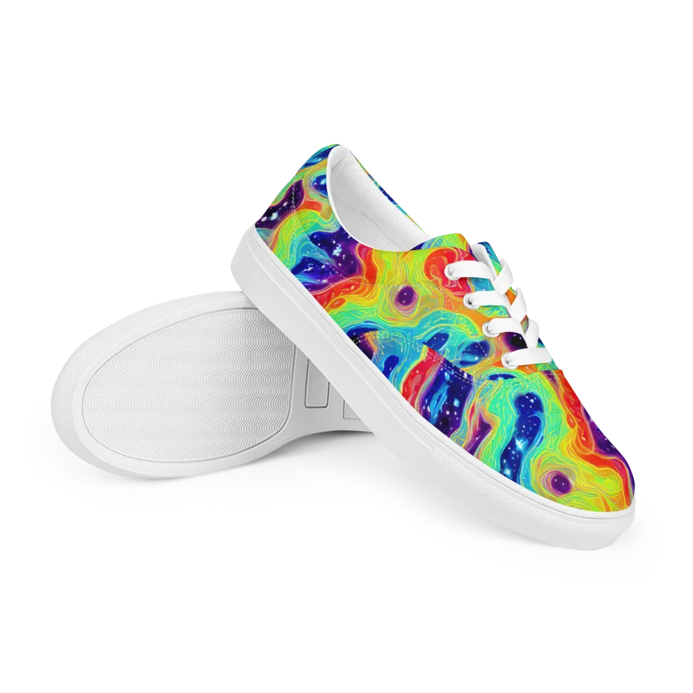 Nova Marble on Men's Lace-Up Canvas Shoes — Right Front