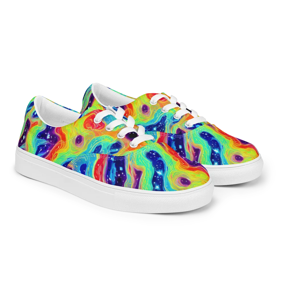 Nova Marble on Men's Lace-Up Canvas Shoes — Right Front