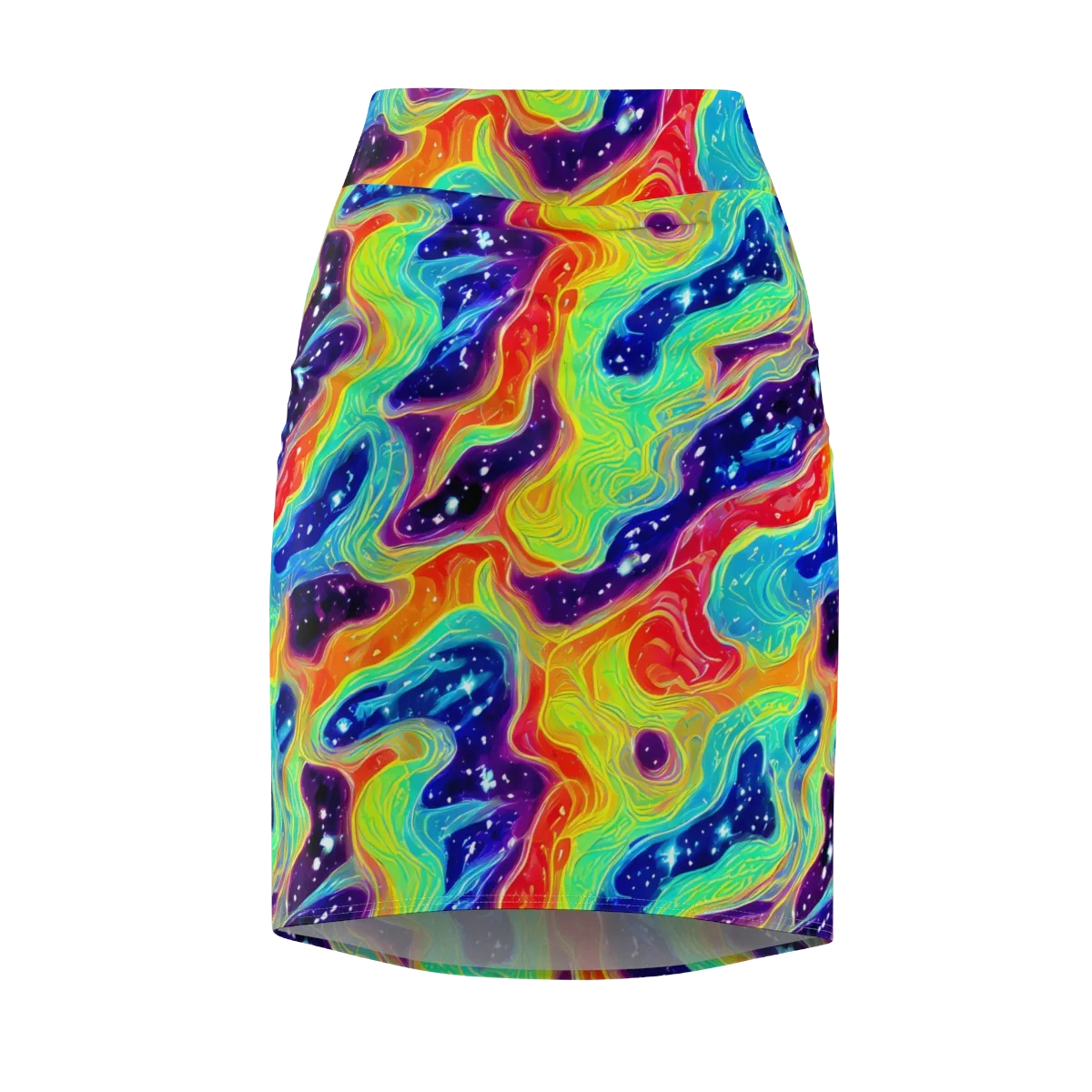 Nova Marble on Pencil Skirt — Front