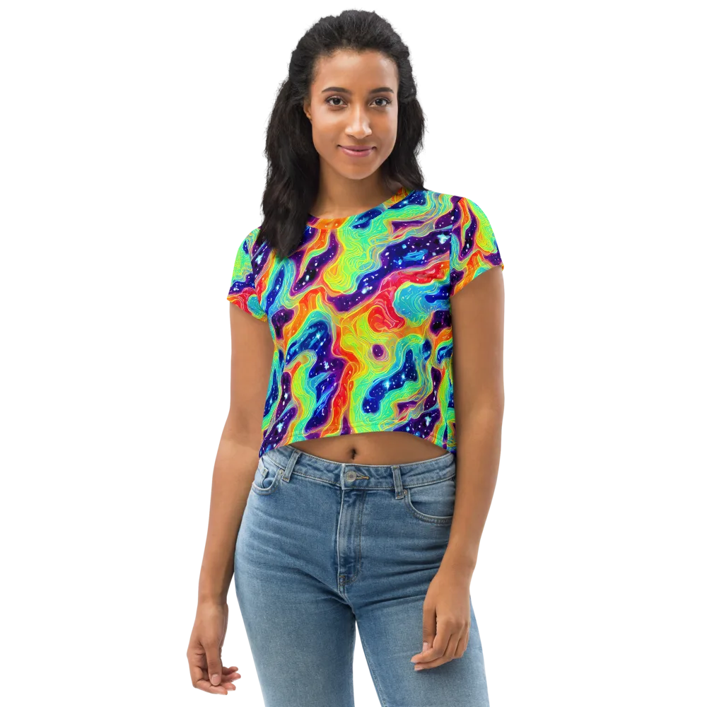Nova Marble on Crop Tee — Front