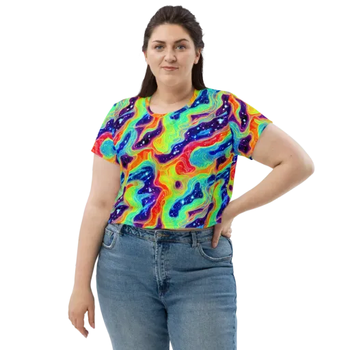 Nova Marble on a Crop Tee