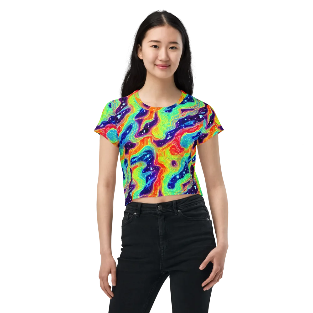 Nova Marble on Crop Tee — Front