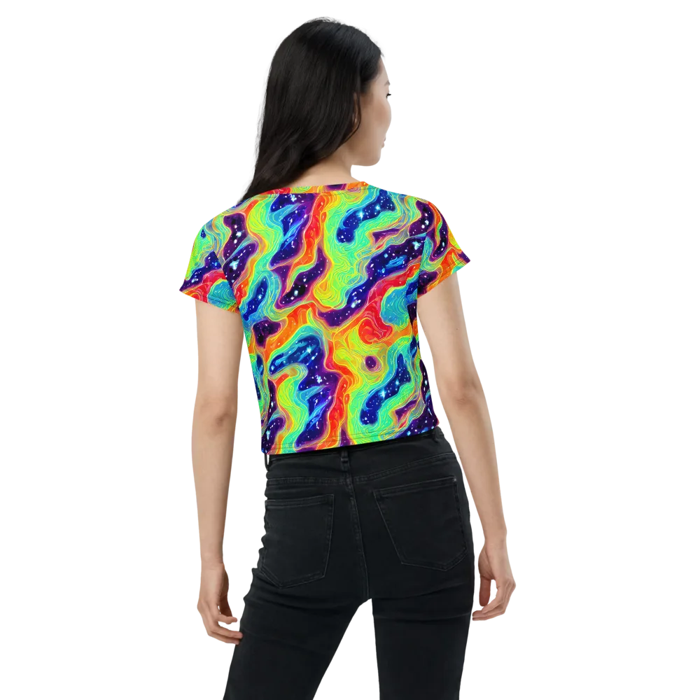 Nova Marble on Crop Tee — Back