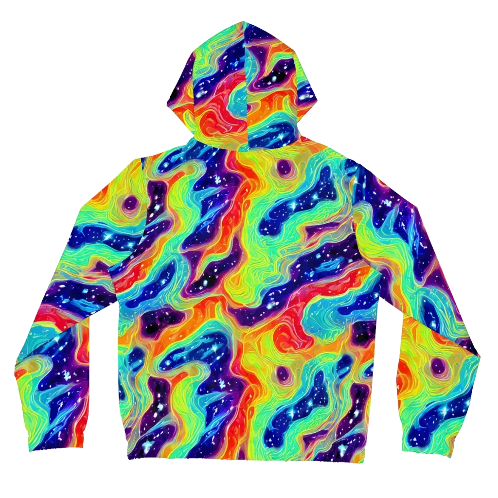 Nova Marble on Women's Full-Zip Hoodie — Back