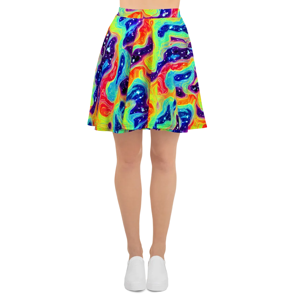 Nova Marble on Skater Skirt — Front