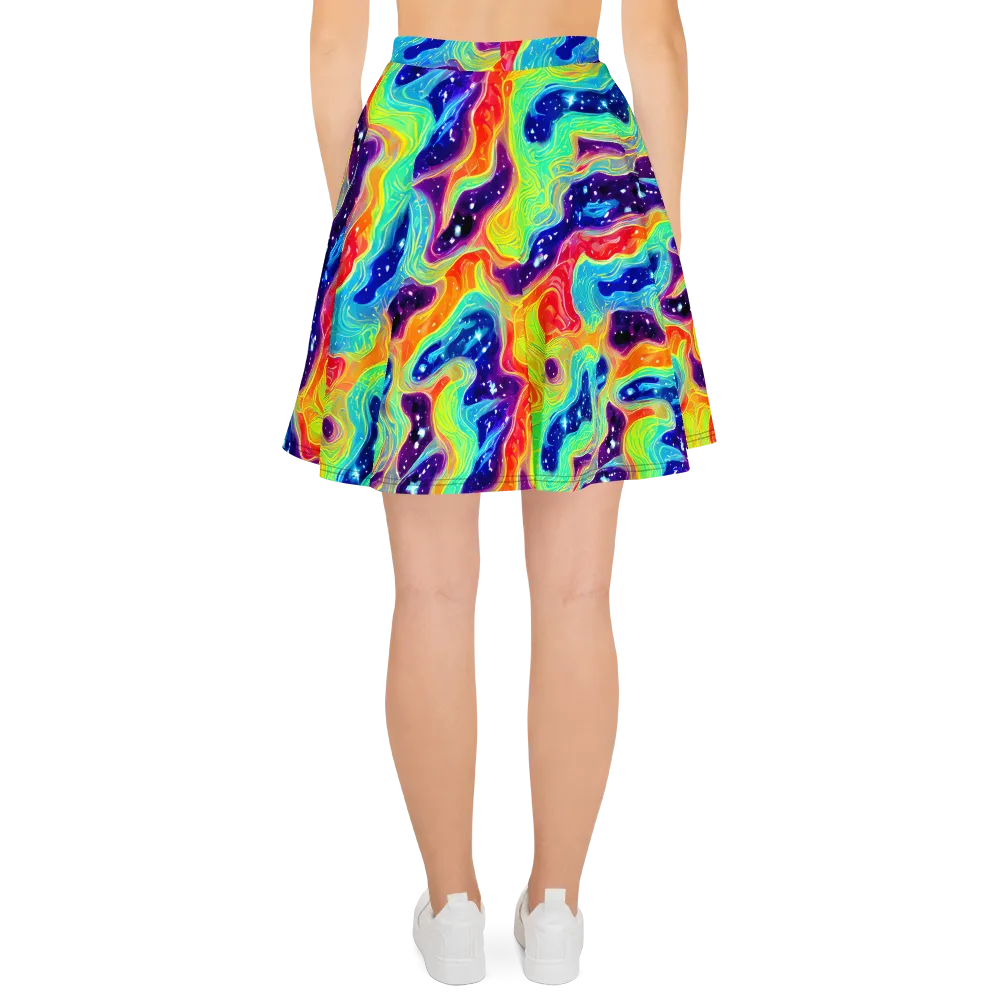 Nova Marble on Skater Skirt — Back