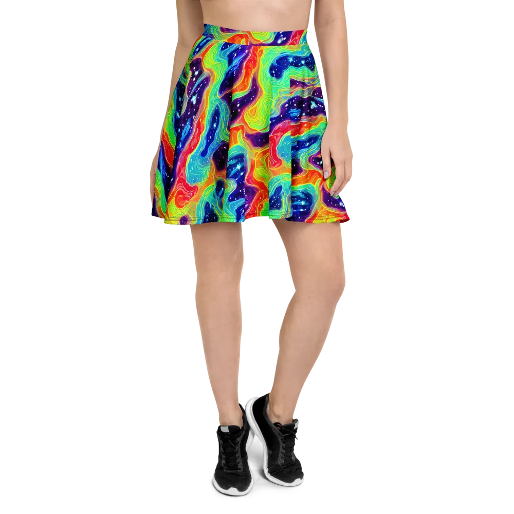 Nova Marble on Skater Skirt — Front