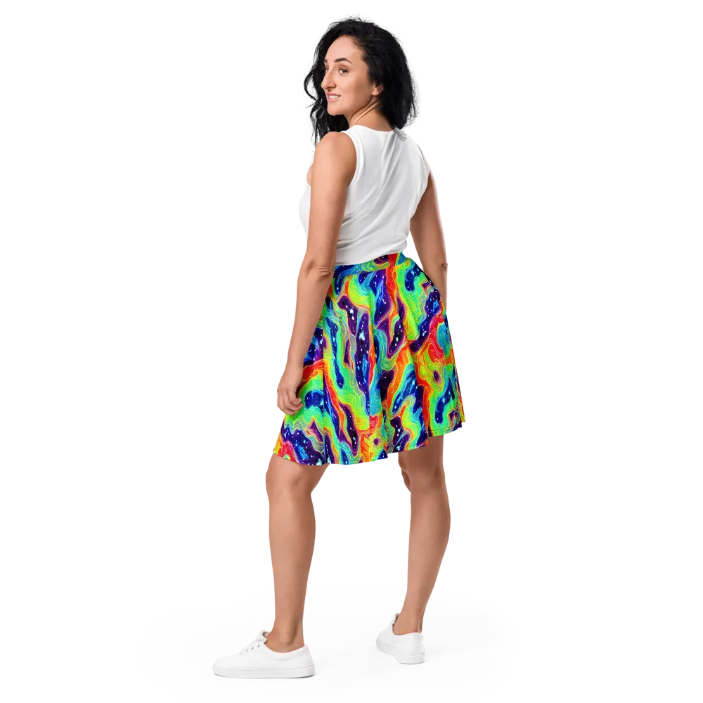 Nova Marble on Skater Skirt — Back