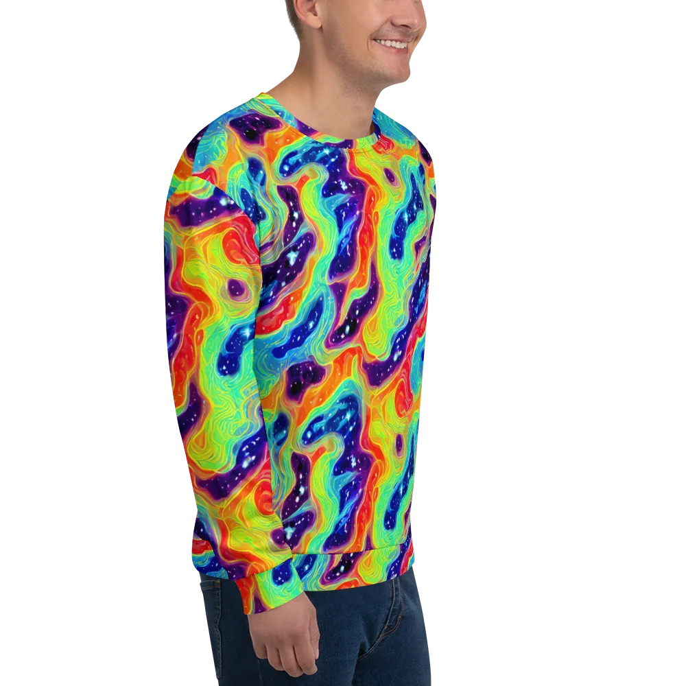 Nova Marble on Sweatshirt — Right Front