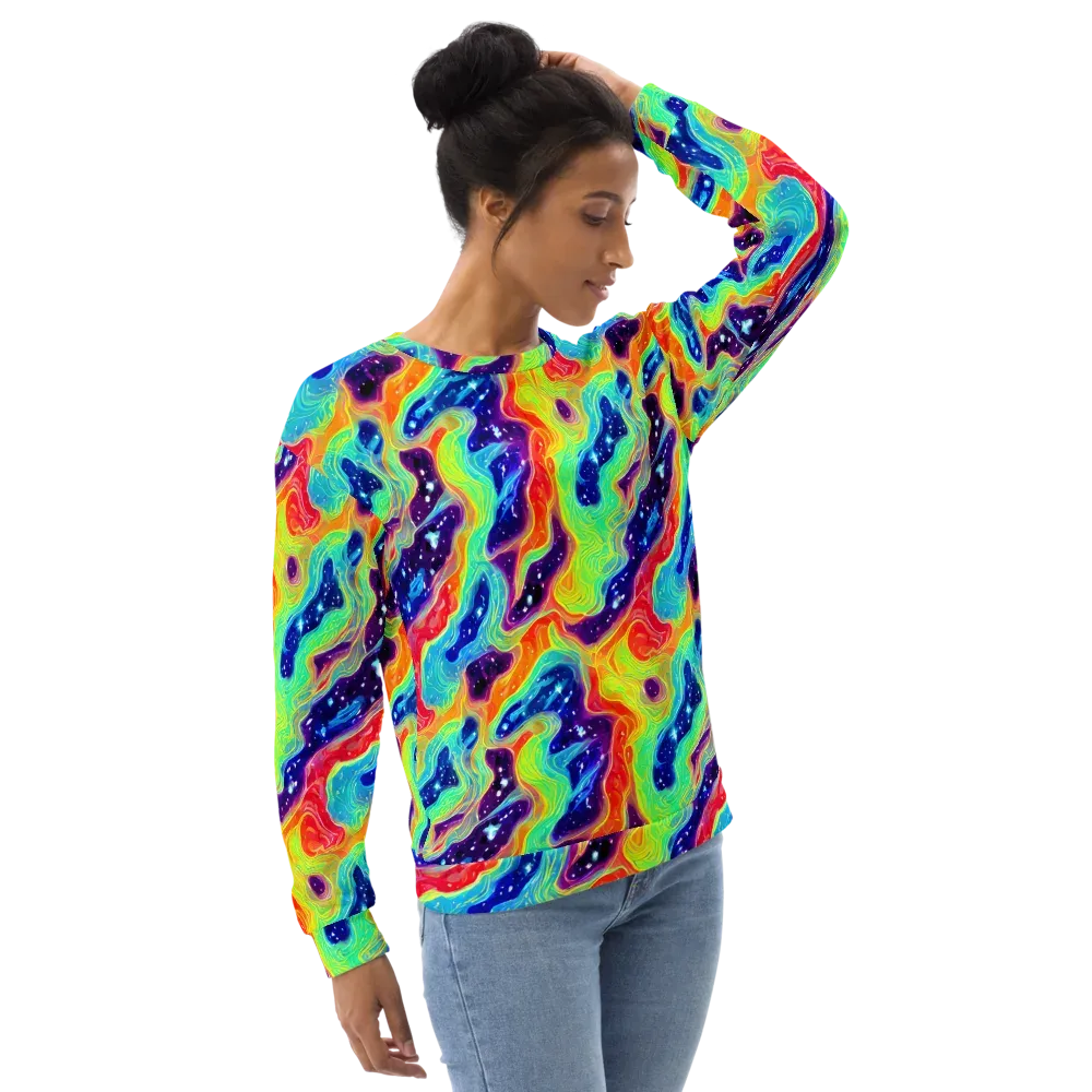 Nova Marble on Sweatshirt — Right Front