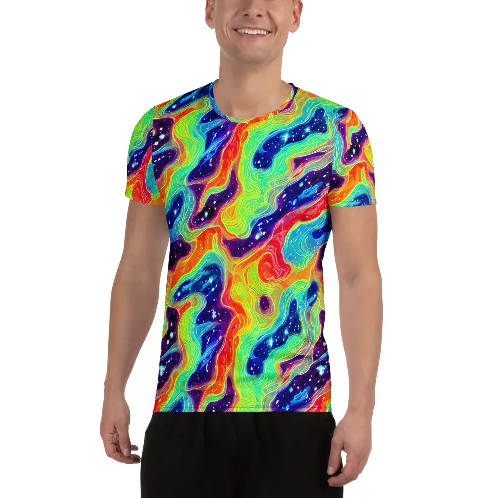 Nova Marble on Men's Athletic T-Shirt — Front