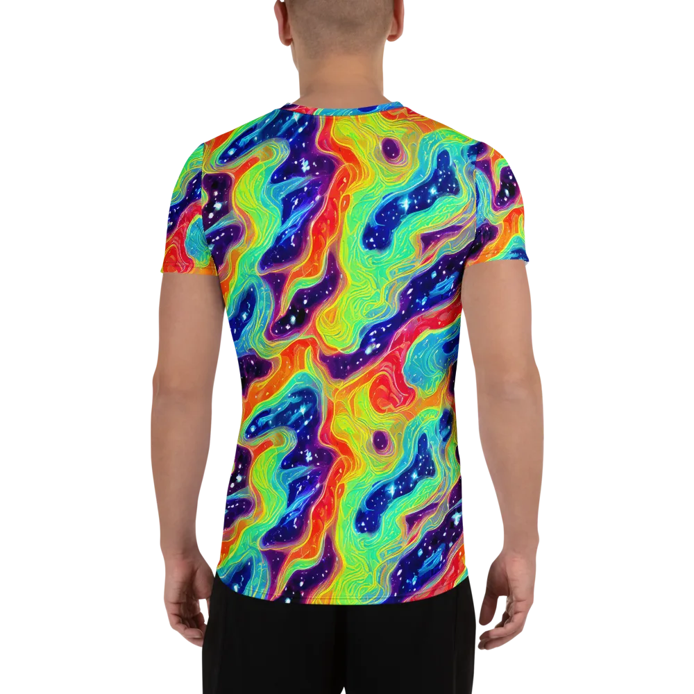 Nova Marble on Men's Athletic T-Shirt — Back