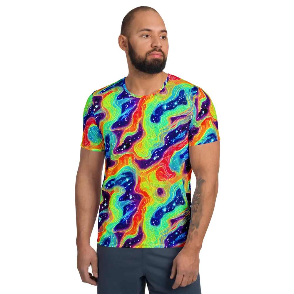 Nova Marble on Men's Athletic T-Shirt — Front