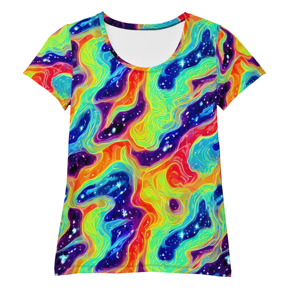 Nova Marble on Women's Athletic T-Shirt — Front