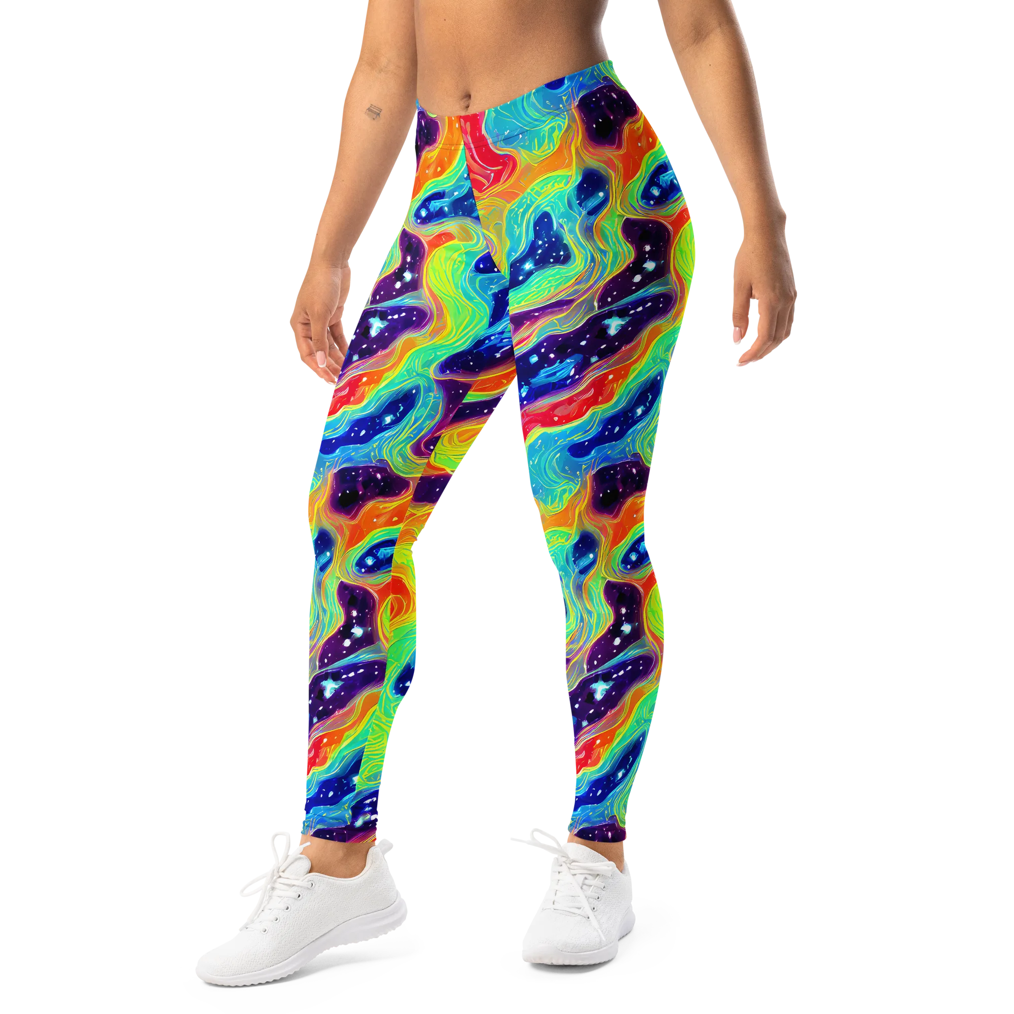 Nova Marble on Leggings — Left Front