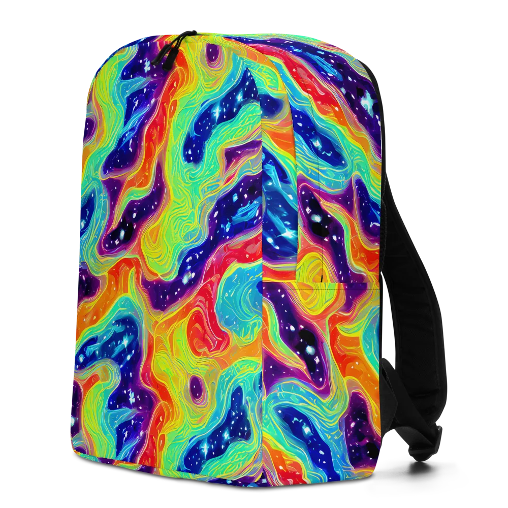 Nova Marble on Minimalist Backpack — Left