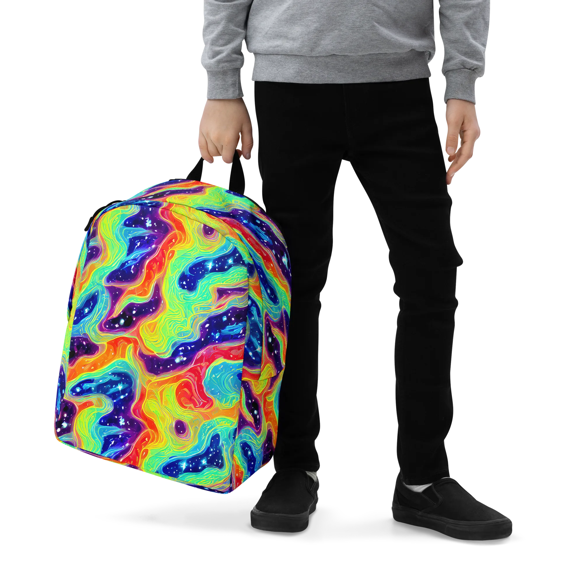 Nova Marble on Minimalist Backpack — Zoomed-in