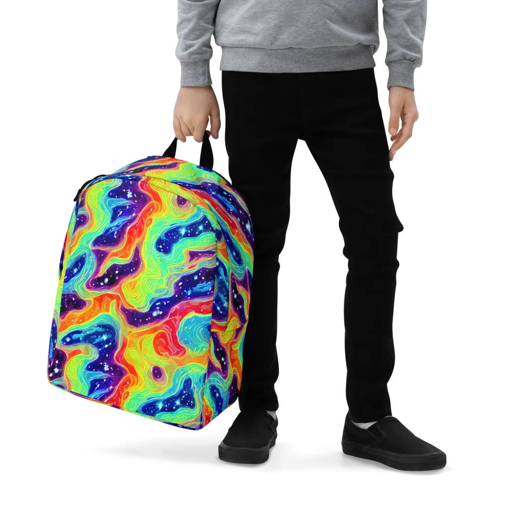 Nova Marble on Minimalist Backpack — Zoomed-in