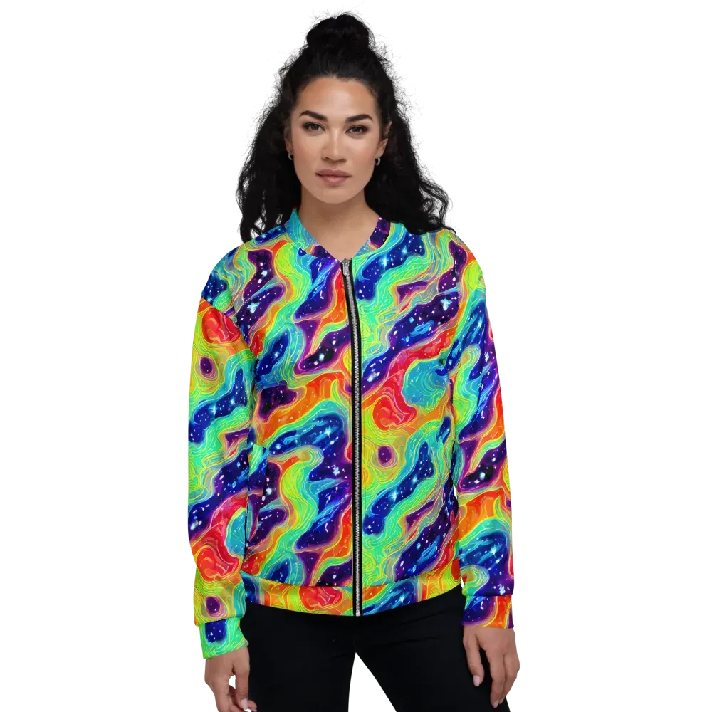 Nova Marble on Bomber Jacket — Front