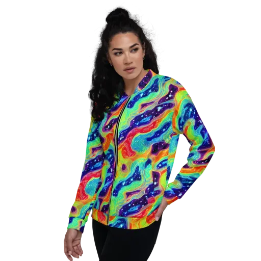 Nova Marble on a Bomber Jacket