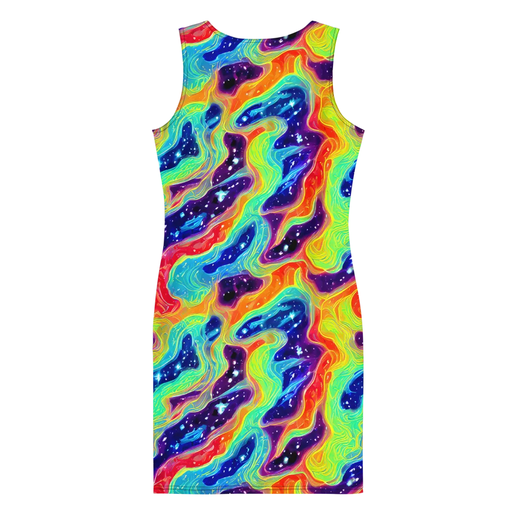 Nova Marble on Bodycon Dress — Back