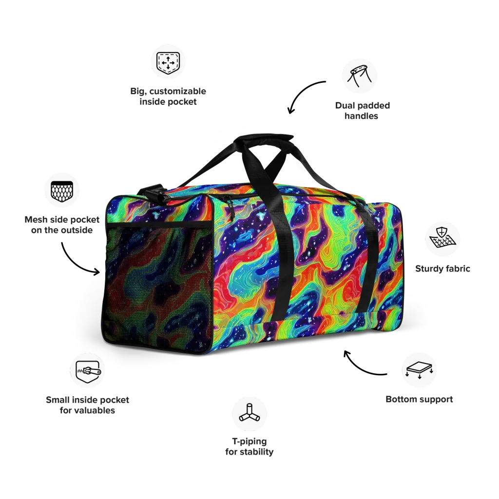 Nova Marble on Duffle Bag — Right Front