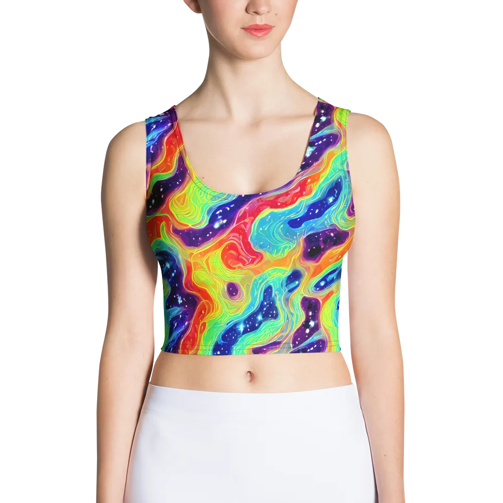 Nova Marble on Crop Top — Front
