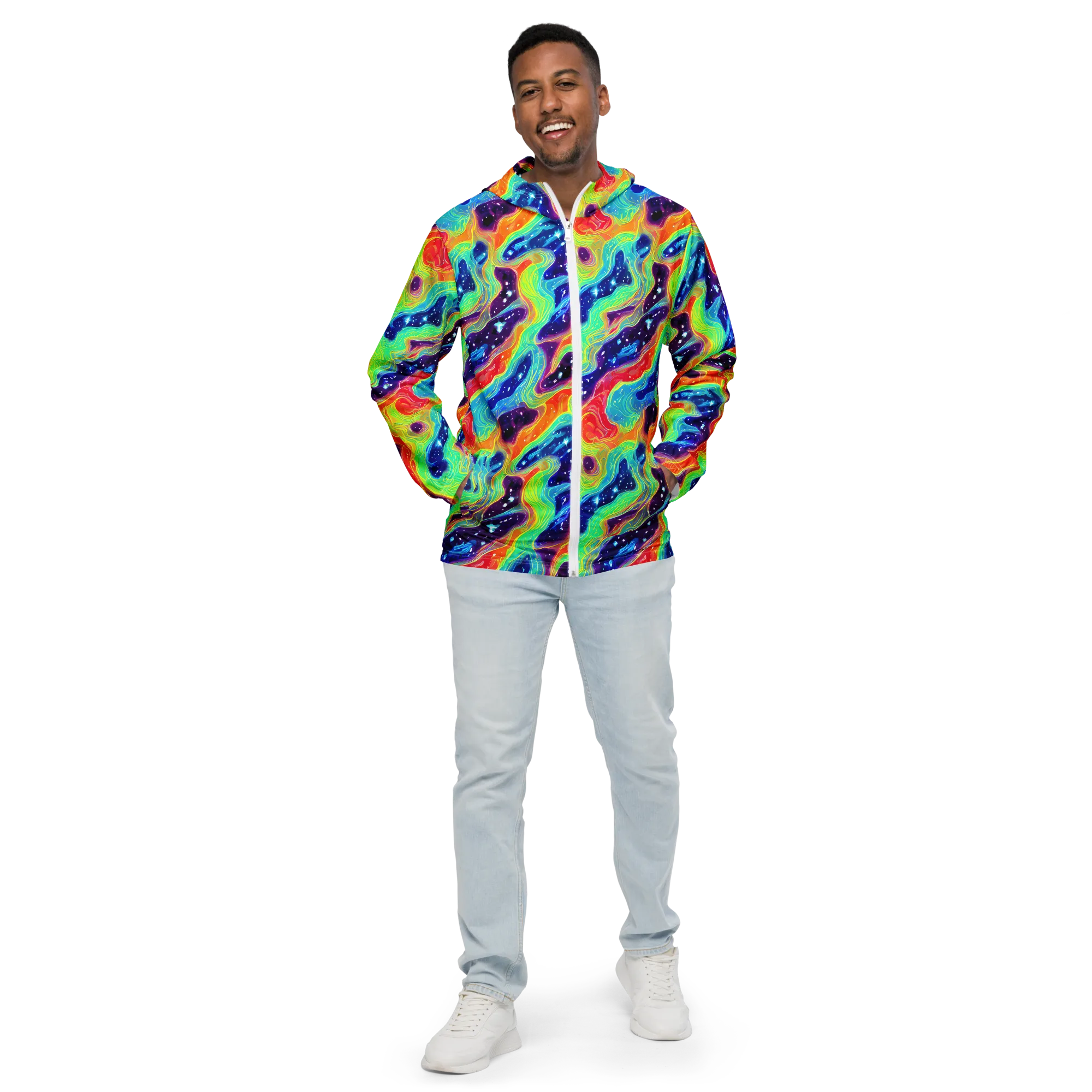 Nova Marble on Men's Windbreaker — Front