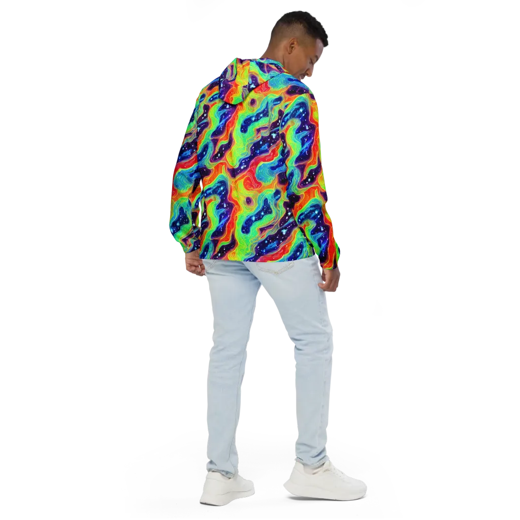 Nova Marble on Men's Windbreaker — Back