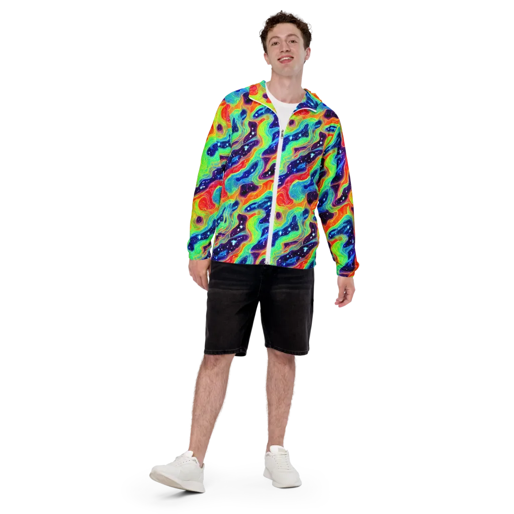 Nova Marble on Men's Windbreaker — Front