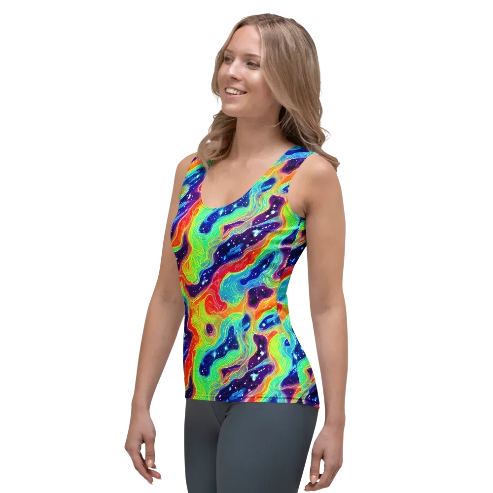 Nova Marble on Women's Tank Top — Left Front