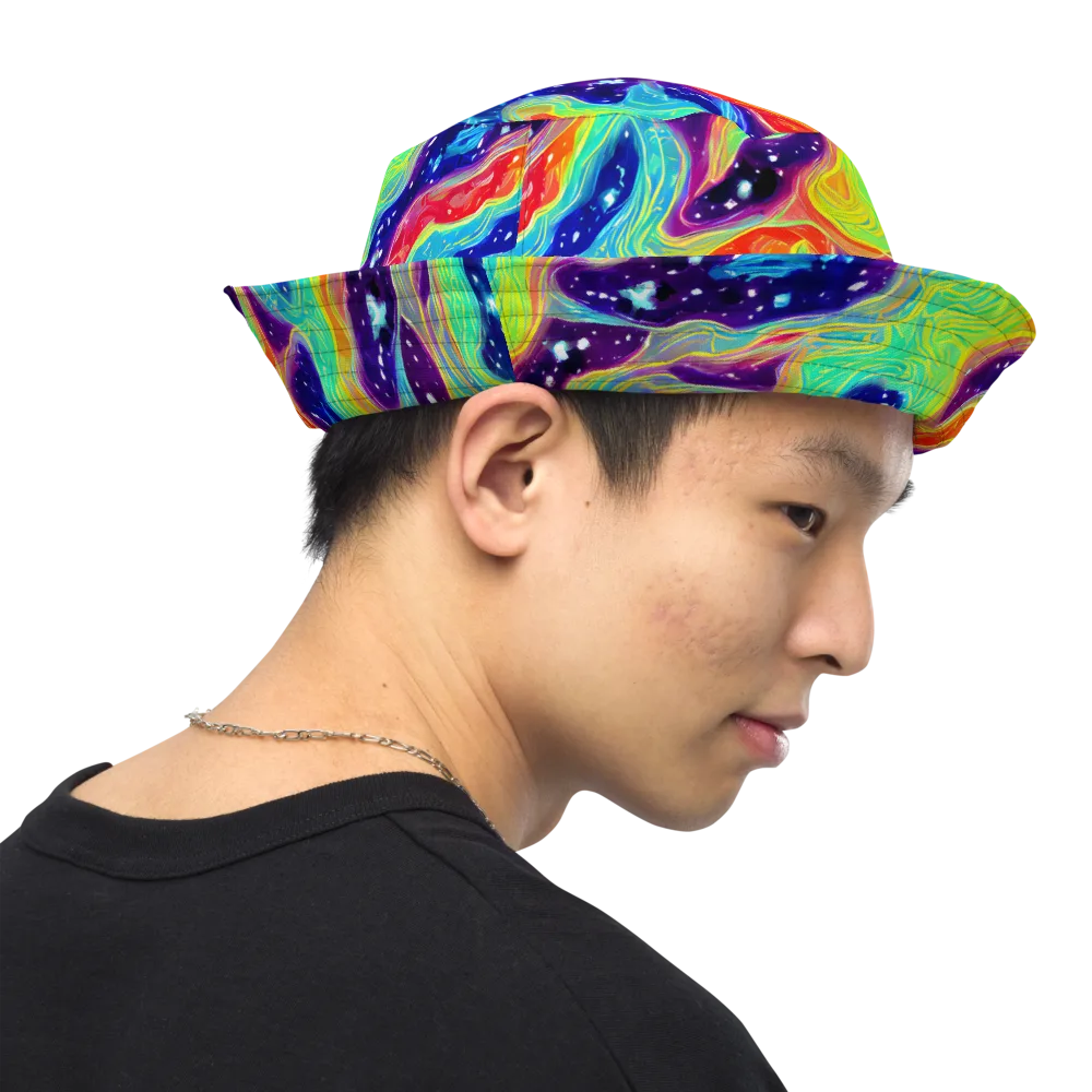 Nova Marble on Reversible Bucket Hat — Right Outside