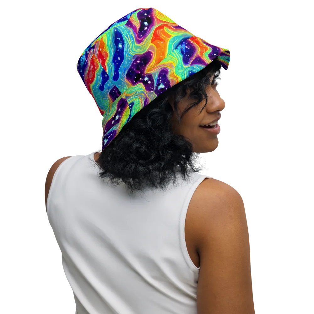 Nova Marble on Reversible Bucket Hat — Right Outside