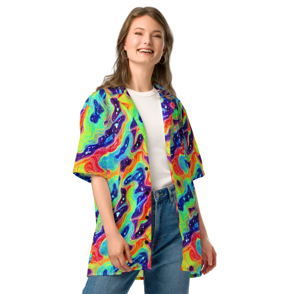 Nova Marble on Button Shirt — Front