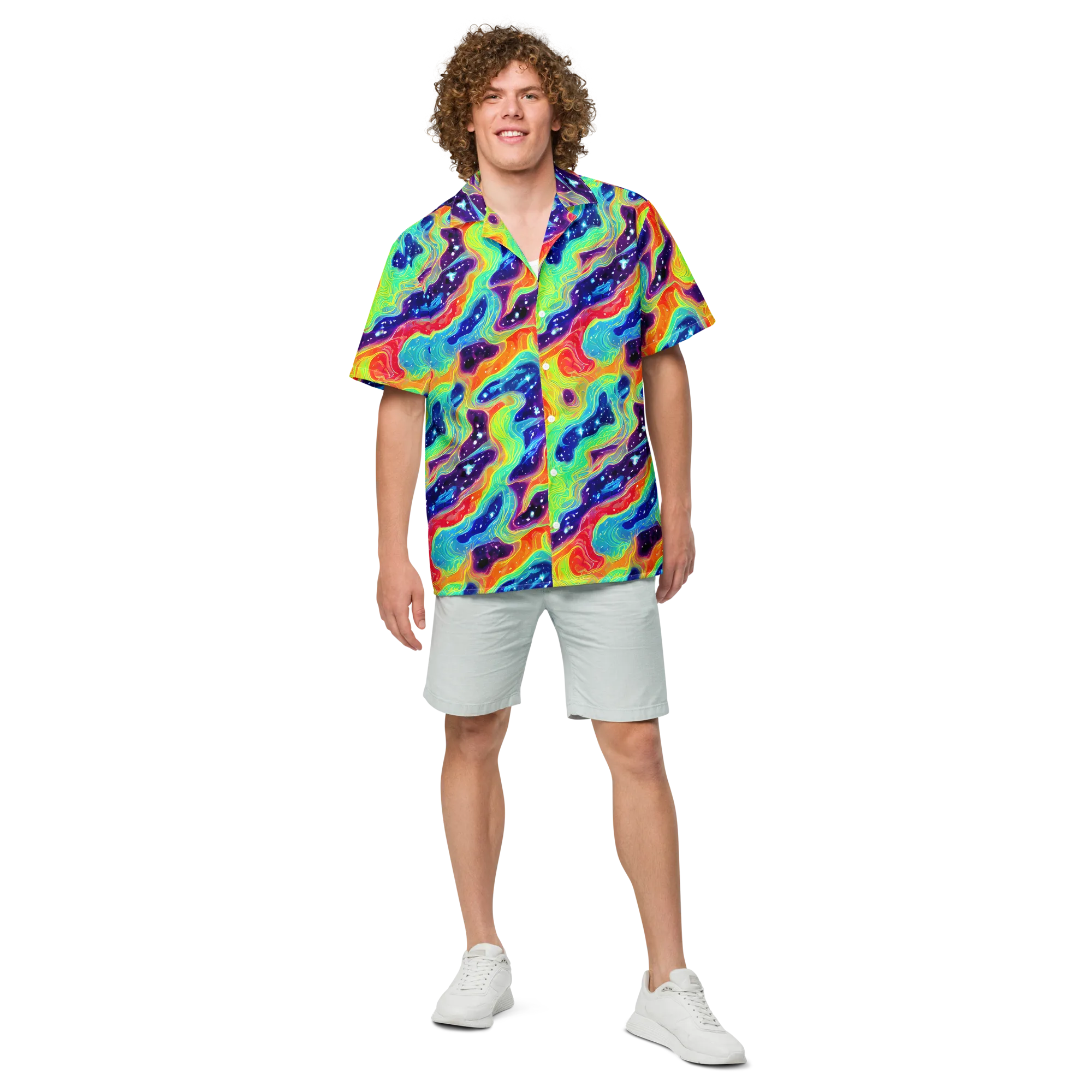 Nova Marble on Button Shirt — Front