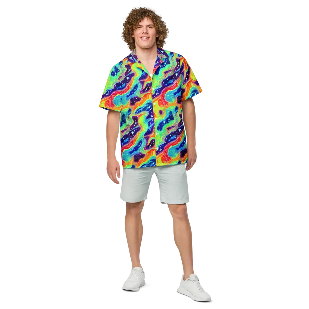 Nova Marble on Button Shirt — Front