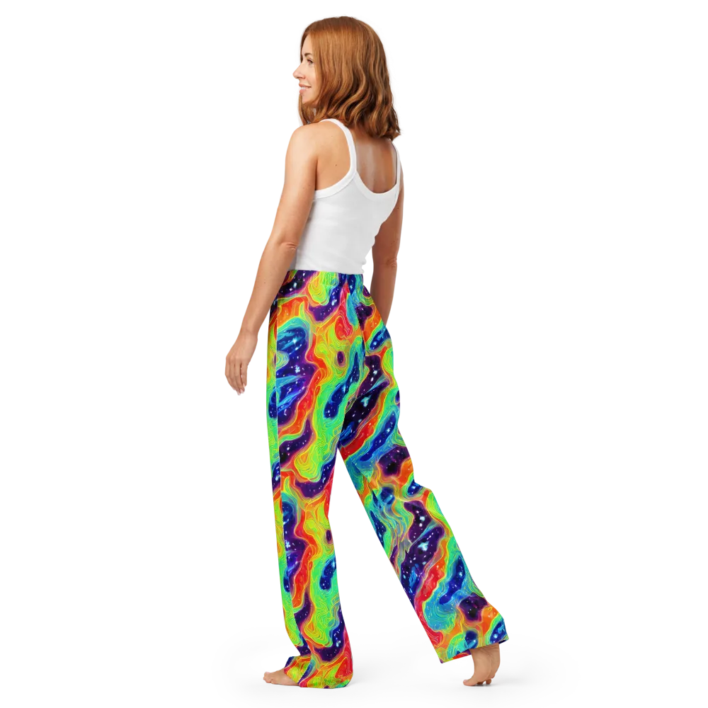 Nova Marble on Women's Pajama Pants — Back