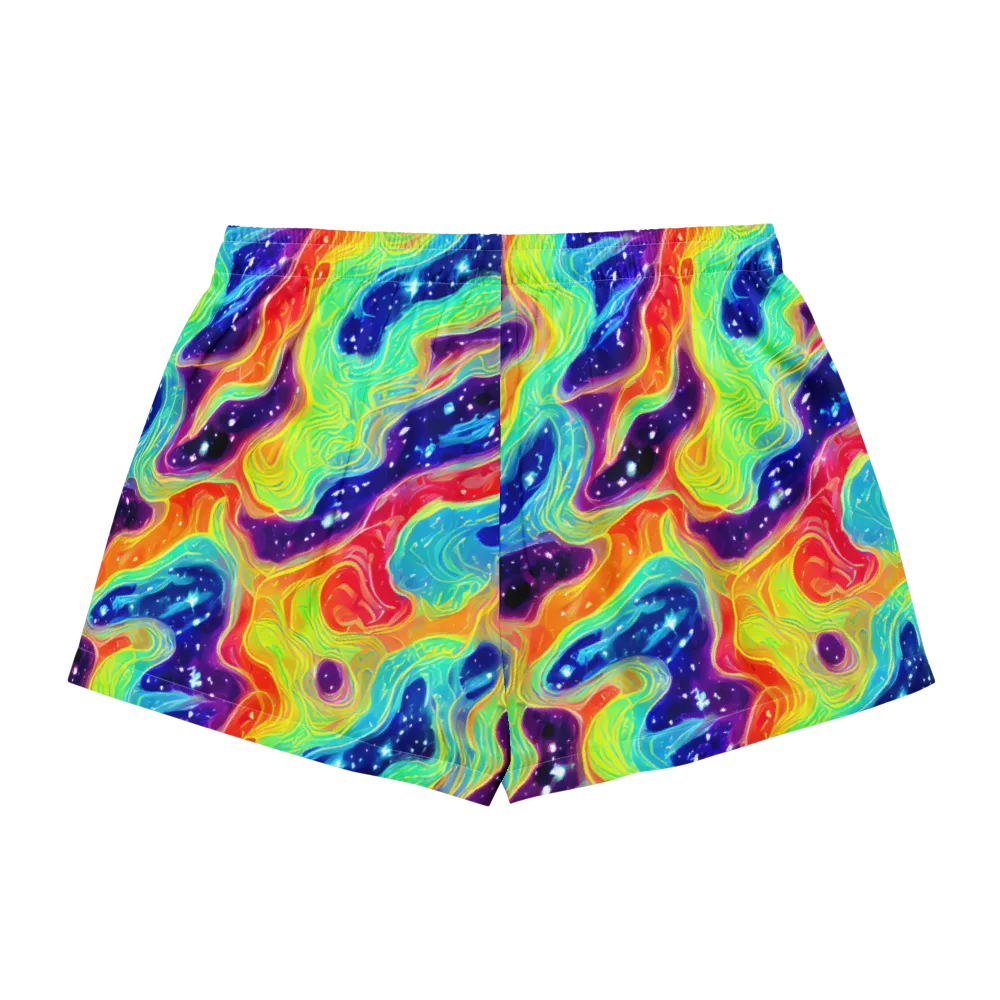 Nova Marble on Women's Pajama Shorts — Back