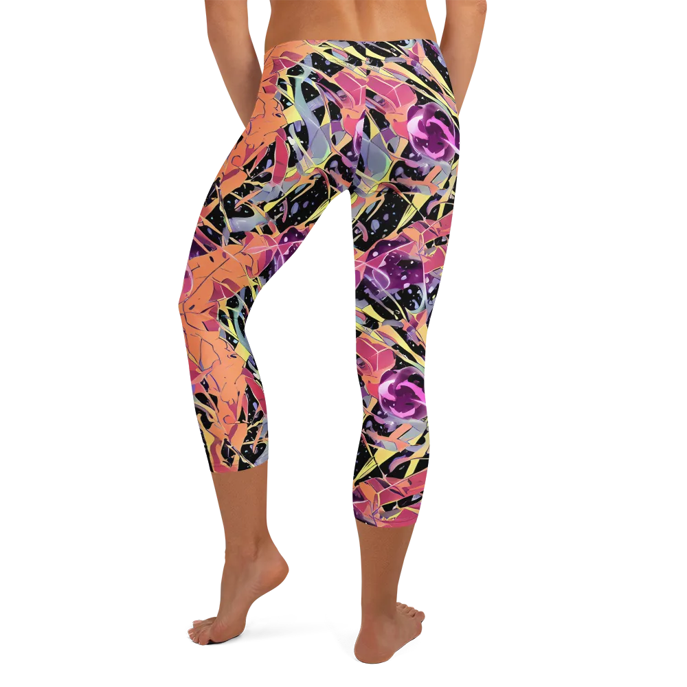Candy Eclipse on Capri Leggings — Back
