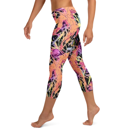 Candy Eclipse on a Capri Leggings