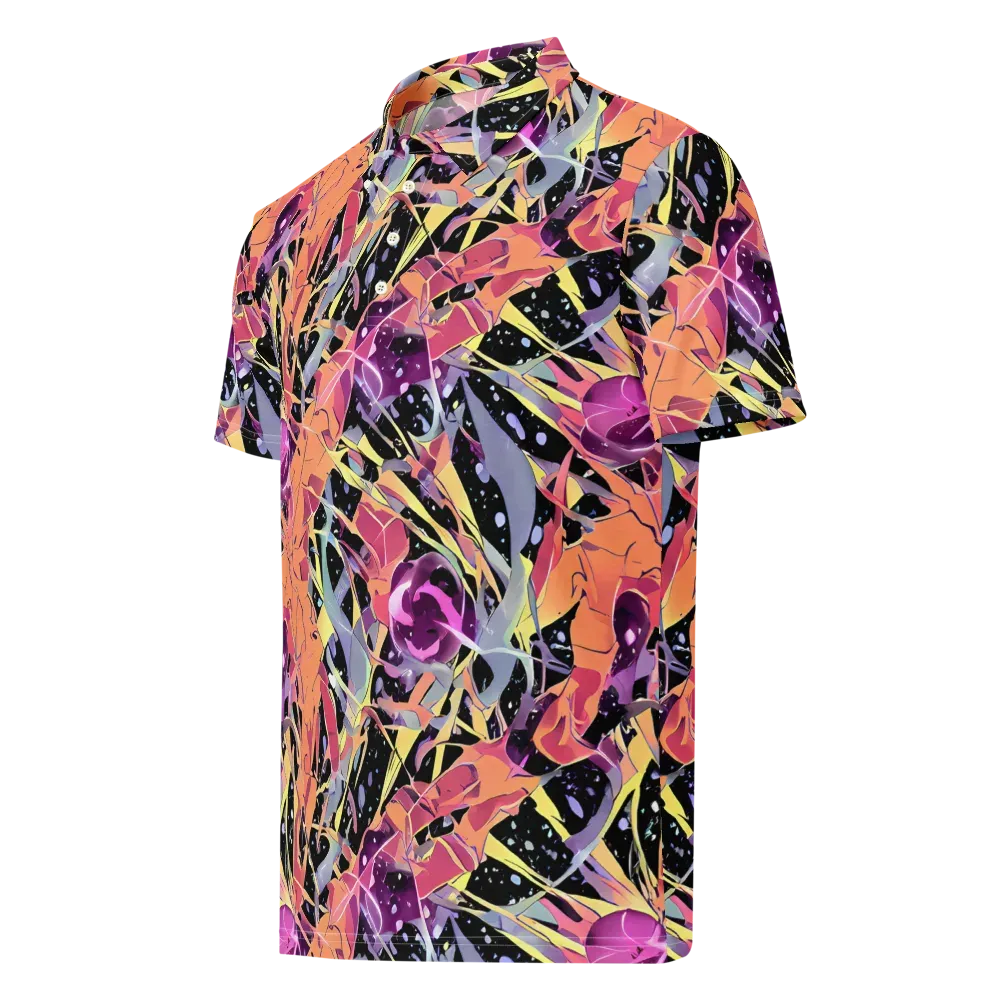 Candy Eclipse on Men's Slim Fit Polo Shirt — Left Front