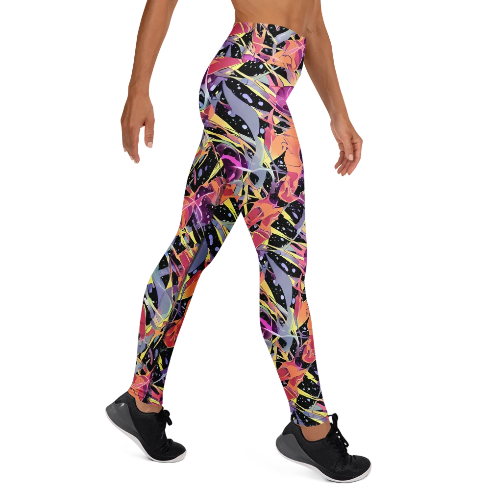 Candy Eclipse on Yoga Leggings — Right