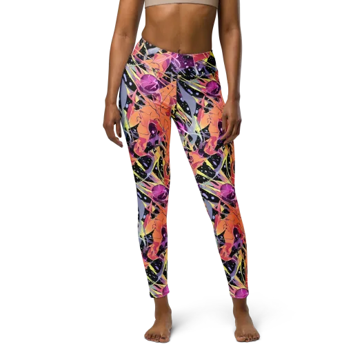 Candy Eclipse on a Yoga Leggings